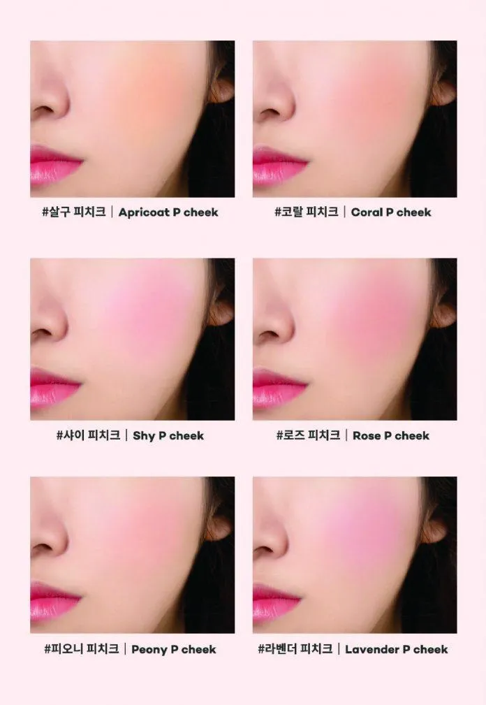 Bảng màu Peach C Peach Cotton Blusher (nguồn: Internet)