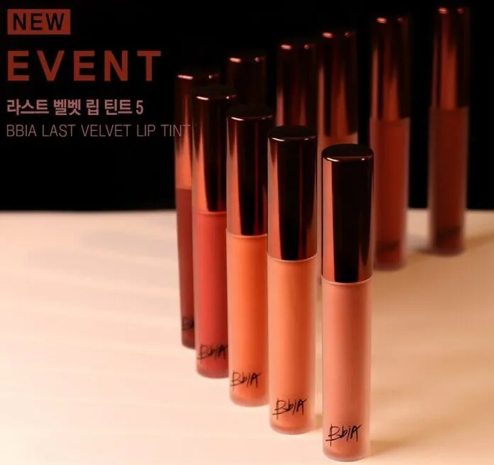 Bbia Last Velvet Lip Tint Version 5 là cái tên không thể thiếu trong danh sách các loại son kem đỉnh cao (nguồn: Internet)