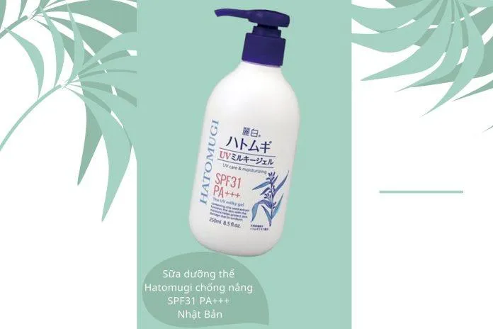 Sữa dưỡng thể Hatomugi chống nắng SPF31 PA+++ Nhật Bản