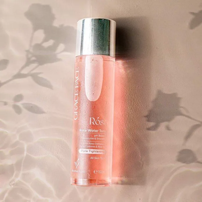 Nước hoa hồng cân bằng pH Grace Face Rose Water Toner. (Nguo