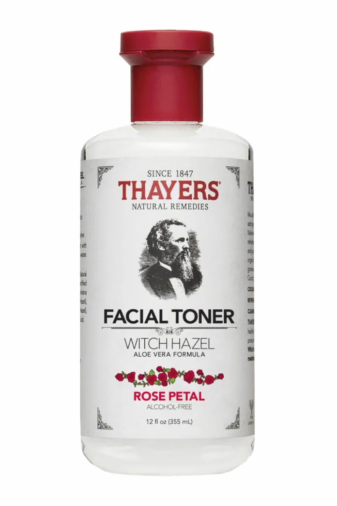 Nước hoa hồng Thayers Alcohol Free Witch Hazel Toner huyền thoại. (Nguồn ảnh: Internet)