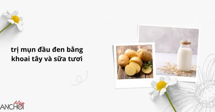 Bạn vẫn có thể kết hợp khoai tây và sữa tươi để trị mụn đầu đen nữa đấy ( Nguồn: Blogphunu.edu.vn)