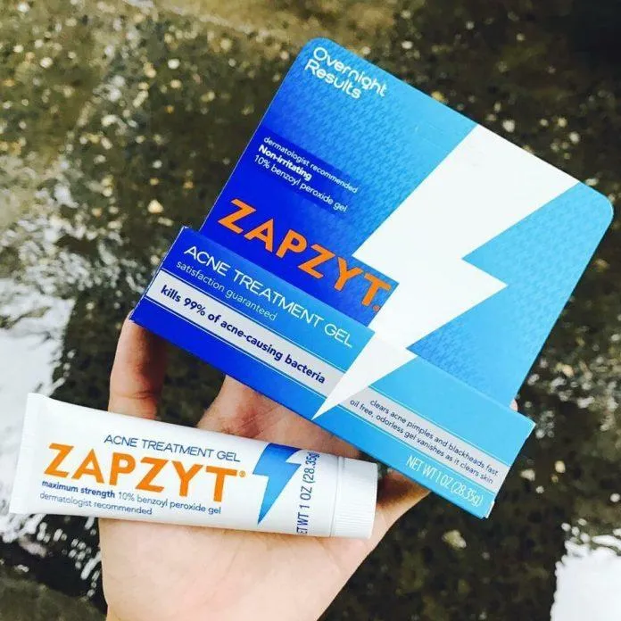 Gel trị mụn Zapzyt 10% Benzoyl Peroxide Gel giúp làm thông thoáng lỗ chân lông tốt hơn ( Nguồn: internet)