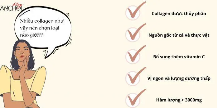 Tiêu chí lựa chọn collagen nước phù hợp với da tốt nhất ( Nguồn: Blogphunu.edu.vn)