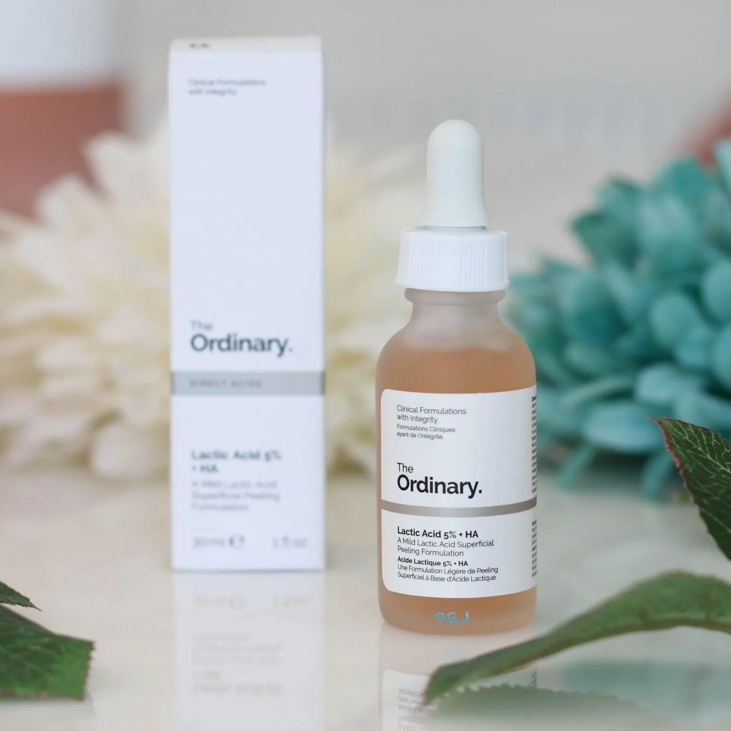 Serum tẩy da chết, cấp ẩm cho da The Ordinary Lactic Acid 5% + HA. Nguồn: Internet