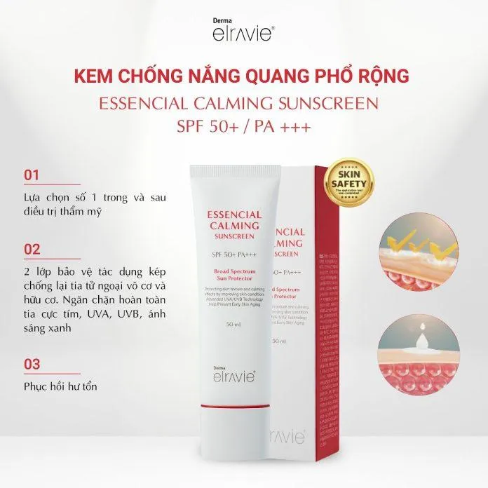 Kem chống nắng Essential Calming Sunscreen dành cho da điều trị, da nhạy cảm. (Nguồn: Internet)