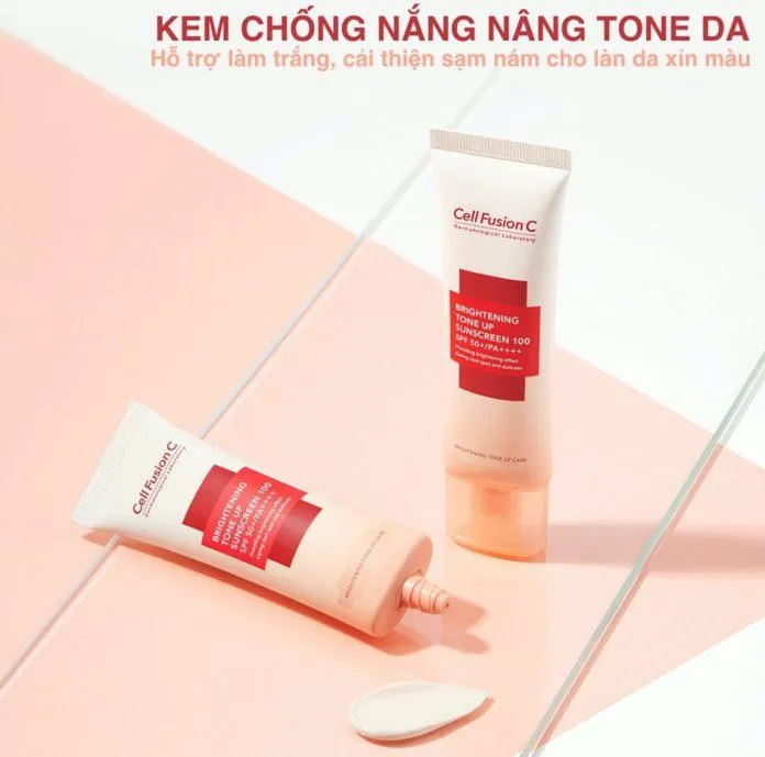 Kem Chống Nắng Dưỡng Trắng Nâng Tone Cell Fusion C. (Nguồn: Internet)