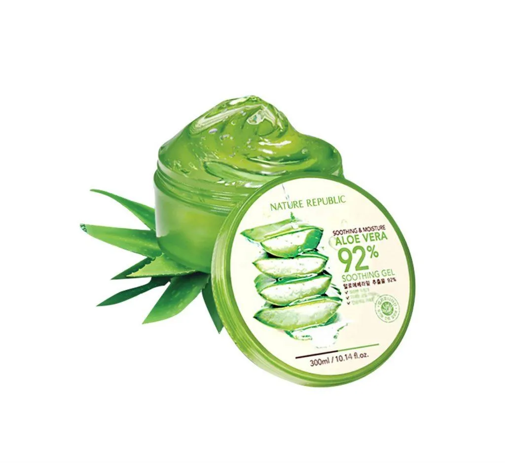 Gel dưỡng ẩm lô hội, Nature Republic Soothing and Moisture Aloe Vera 92% (Ảnh: Internet)