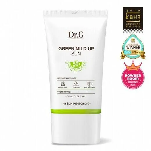 Kem chống nắng nâng tông tự nhiên Dr.G Green Mild Up Sun+ Special Set SPF50 + (ảnh: internet)