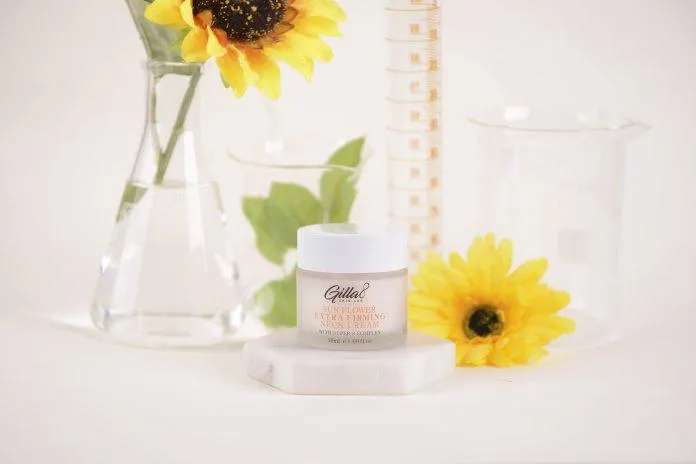 Kem dưỡng da vùng cổ Sun Flower Extra Firming Neck Cream. (Nguồn: Internet)