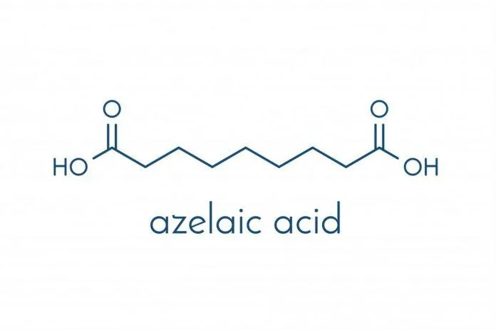 Cấu tạo hóa học của Azelaic Acid (Nguồn: Internet).