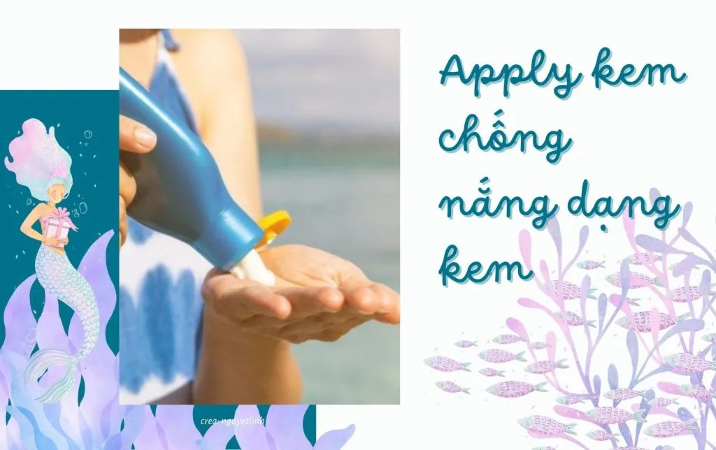 Kem chống nắng dạng kem thường tương đối dễ bết rít (Ảnh: nguyetlinh)