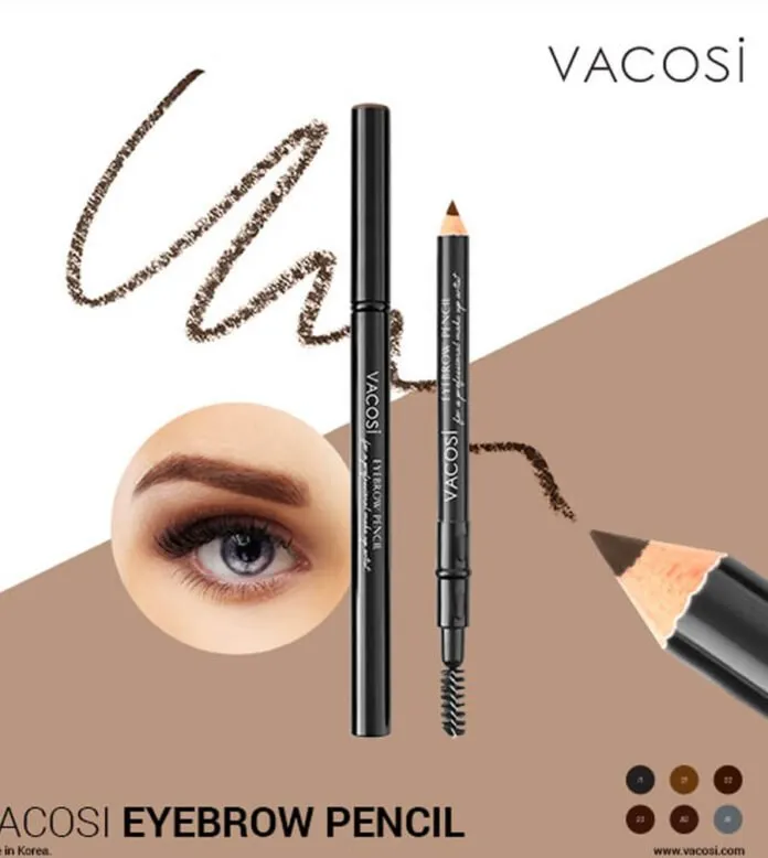 Chì kẻ mắt 2 đầu Vacosi Eyeliner Pencil