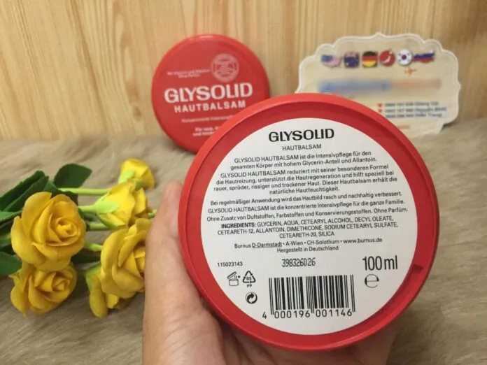 Kem trị nẻ Glysolid Hautbalsam (Ảnh: internet)