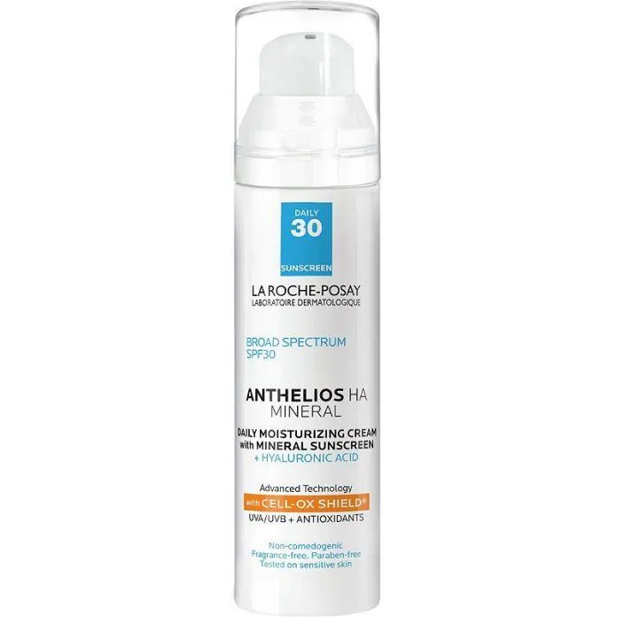 Kem chống nắng La Roche Posay Anthelios Mineral SPF 50 Moisturizer With Hyaluronic Acid có khả năng cấp ẩm sâu cho da mềm mịn ( Nguồn: internet)