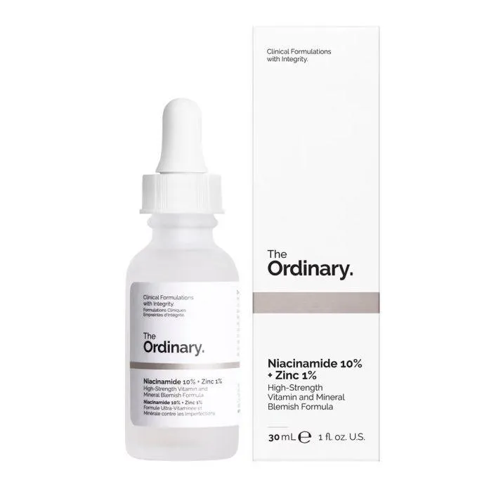 Serum trị mụn, giảm thâm The Ordinary Niacinamide 10% + Zinc 1% (Ảnh: Internet)