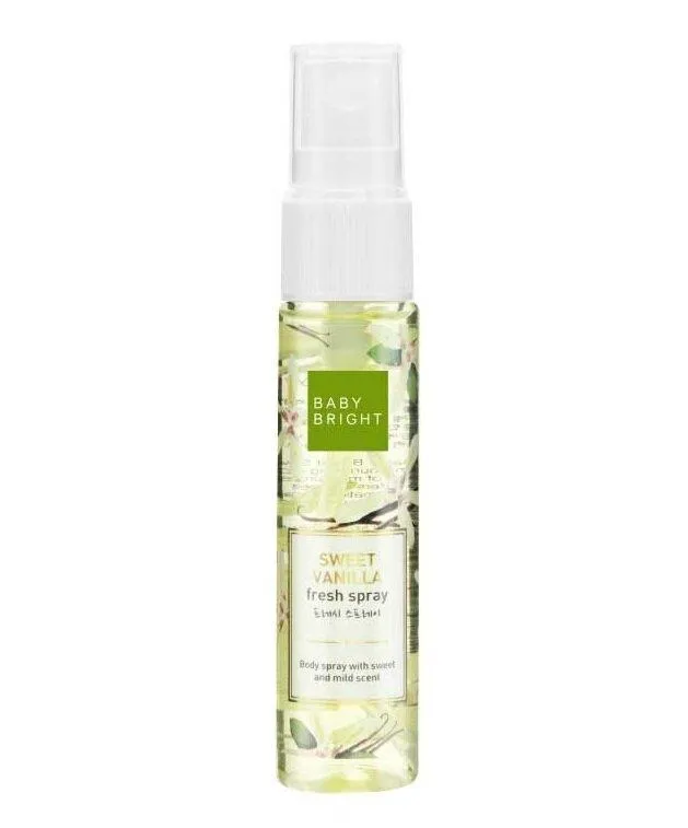 Body mist cho nam: Baby Bright Body Mist So Cute - Sweet Vanilla (nguồn: internet)