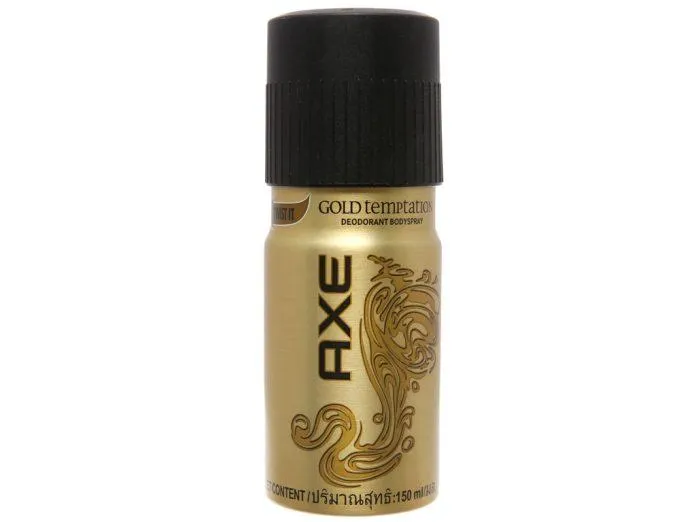 Body mist cho nam: AXE Gold Temptation Body Spray Body Mist - Trầm Ngọt (nguồn: internet)