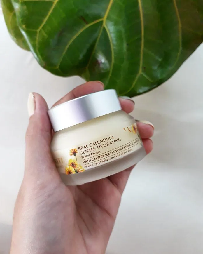 Kem nước dưỡng ẩm Purité Real Calendula Gentle Hydrating Water Cream cấp ẩm sâu, duy trì độ ẩm lâu mà không làm bí da. (Nguồn: Blogphunu.edu.vn)