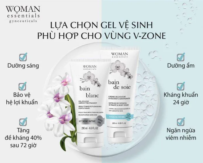 Lựa chọn gel vệ sinh vùng kín Woman Essentials cho "cô bé" sạch thoáng, thư giãn, thoải mái hơn mỗi ngày (Ảnh: Internet)