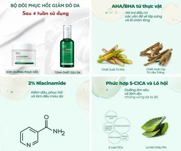 Dr.G đã rất thành công khi chọn lựa bảng thành phần an toàn và có hiệu quả cho mọi làn da đều có thể dùng (nguồn: internet)