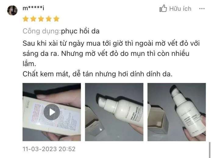 Đánh giá của người dùng về sản phẩm