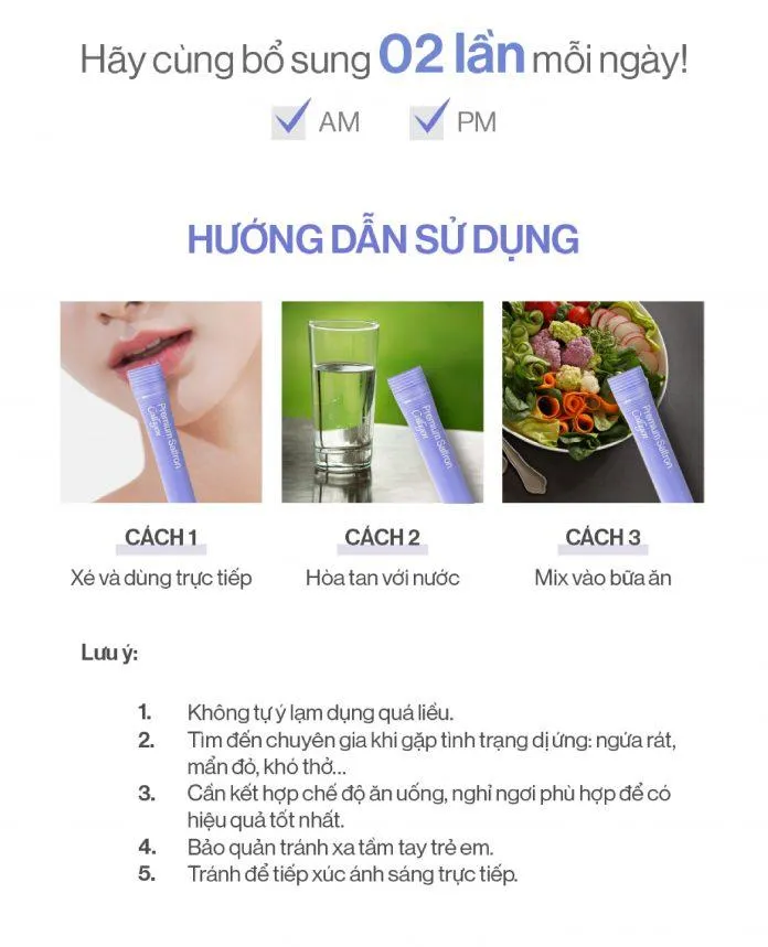 Bổ sung bột uống Gilaa Premium Saffron Collagen đúng cách giúp da đẹp và hấp thu tốt nhất (nguồn: internet)