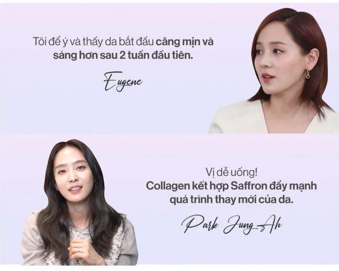 Các cô nàng rất hài lòng về hiệu quả tuyệt vời cho da mà bột uống collagen Gilaa Premium Saffron Collagen mang lại (nguồn: internet)