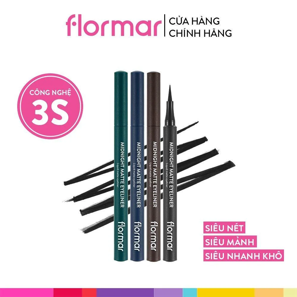 Review bút kẻ mắt nước Flormar Midnight Matte Eyeliner: siêu nét, siêu mảnh, siêu nhanh khô!