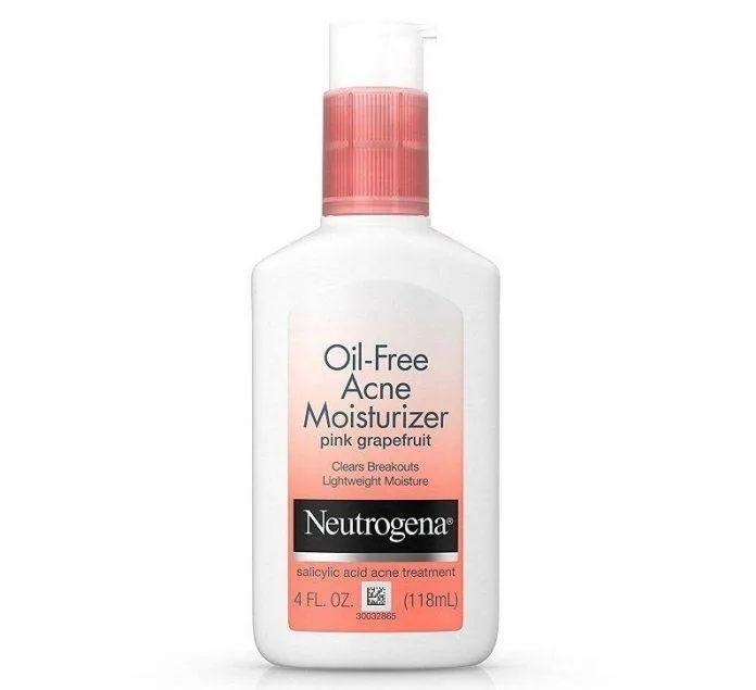 Kem dưỡng da Neutrogena Oil Free Acne Moisturizer Pink Grapefruit giúp ngăn ngừa mụn từ chiết xuất bưởi (Nguồn: Internet)