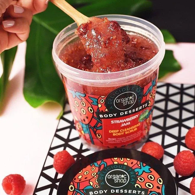 Organic Shop Strawberry Jam Deep Cleansing Body Scrub (Nguồn: Internet)