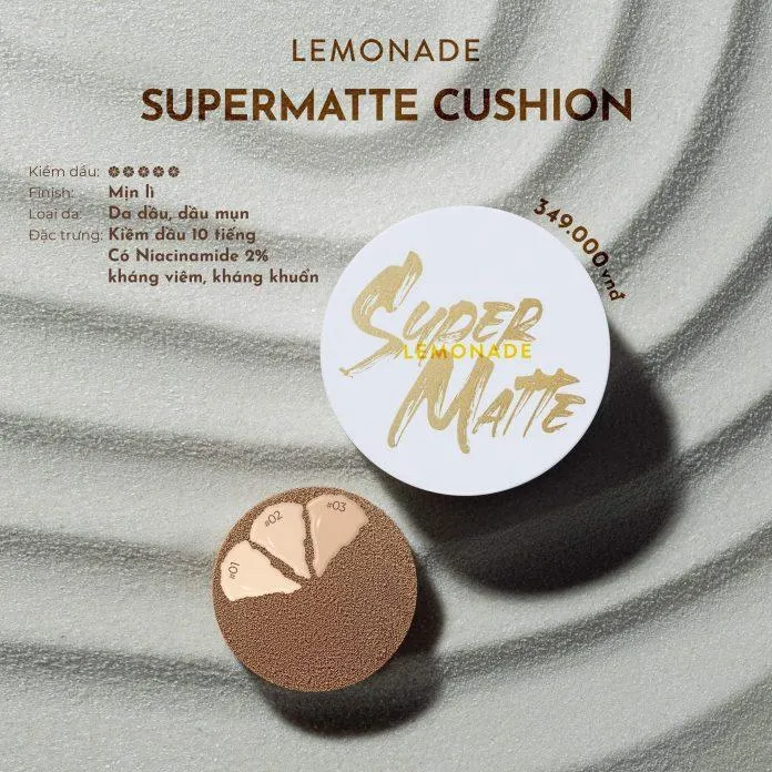 Thành phần cushion Lemonade Supermatte