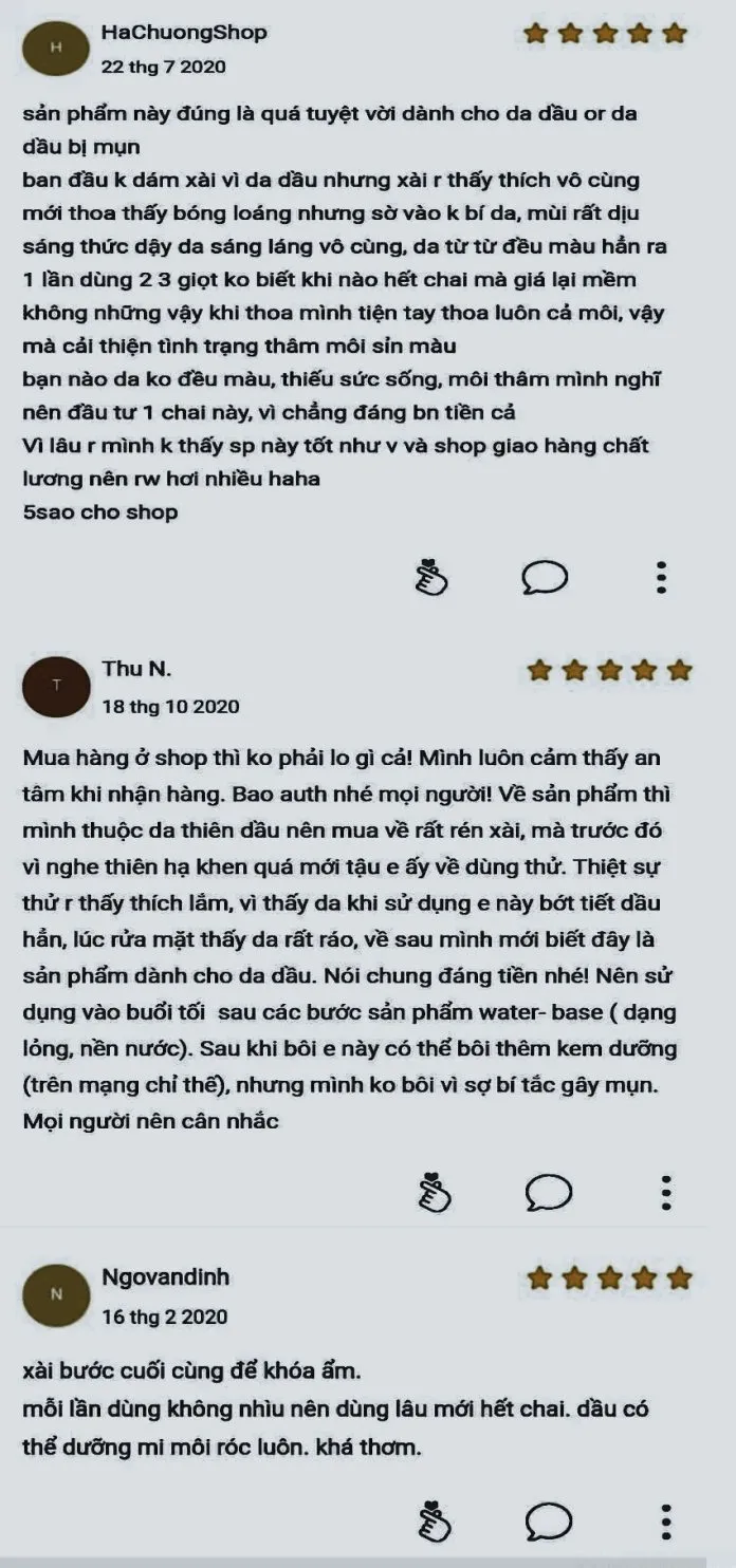 Đanh giá của khách mua hàng trên Lazada (ảnh: Blogphunu.edu.vn)