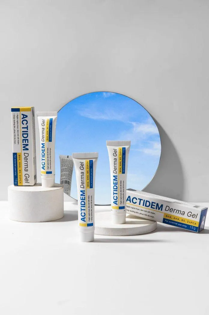 Gel giảm mụn ngừa thâm Actidem Derma Gel là sản phẩm nổi bật của thương hiệu Actidem (Ảnh: Internet)