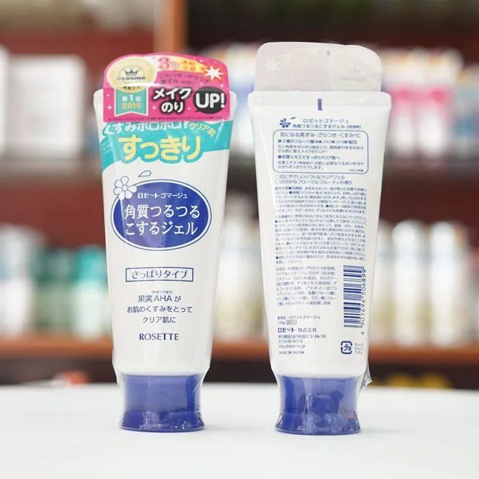 Bao bì, thiết kế của gel tẩy tế bào chết ROSETTE Gommage Gentle Peeling Gel (Ảnh Internet)