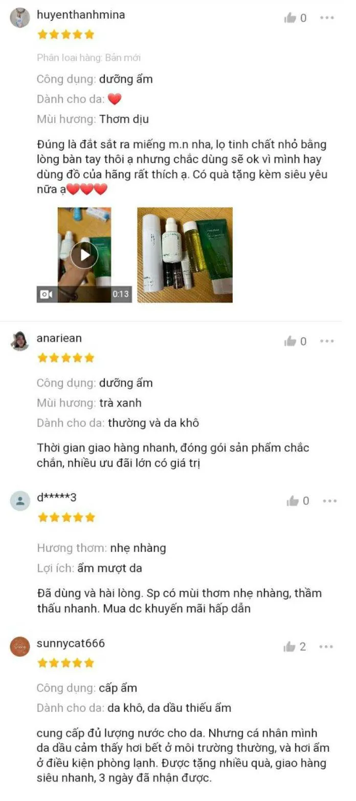 Một vài đánh giá của khách hàng trên Shopee (Ảnh: Blogphunu.edu.vn)