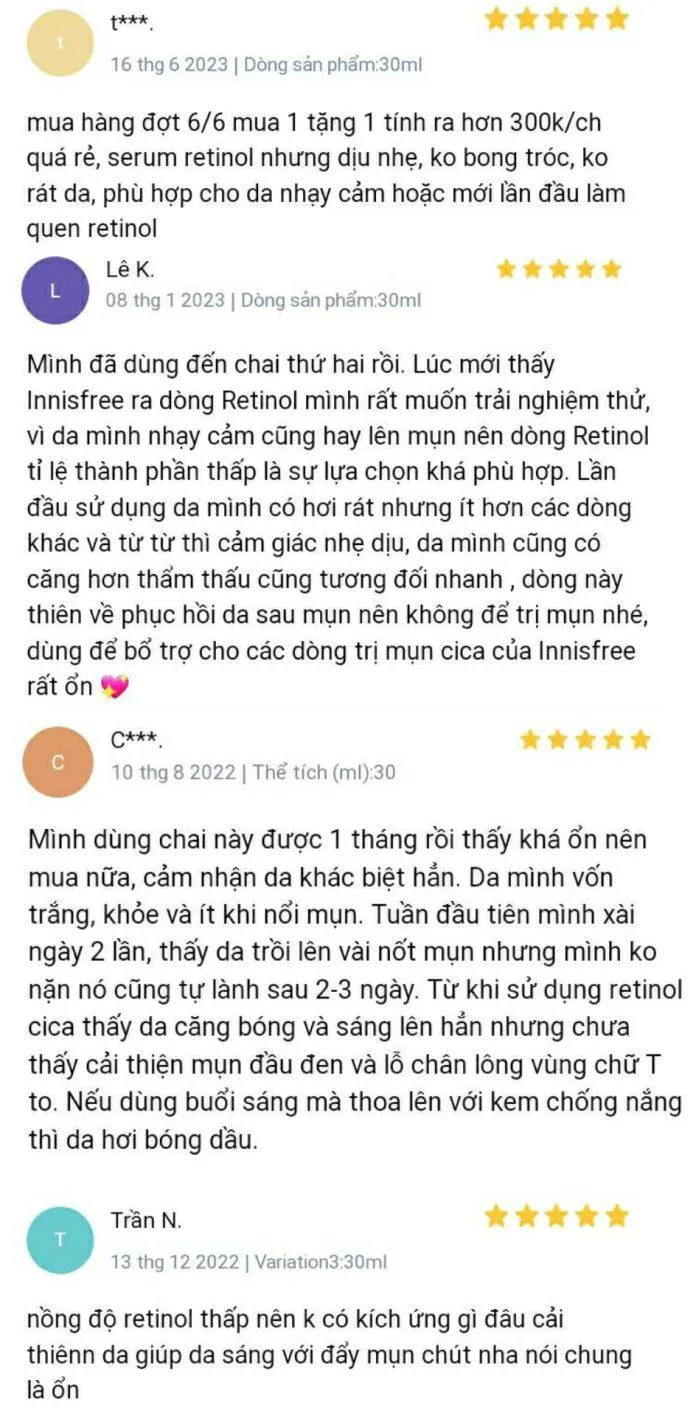 Một vài đánh giá, review của khách hàng trên Lazada (Ảnh: Internet)