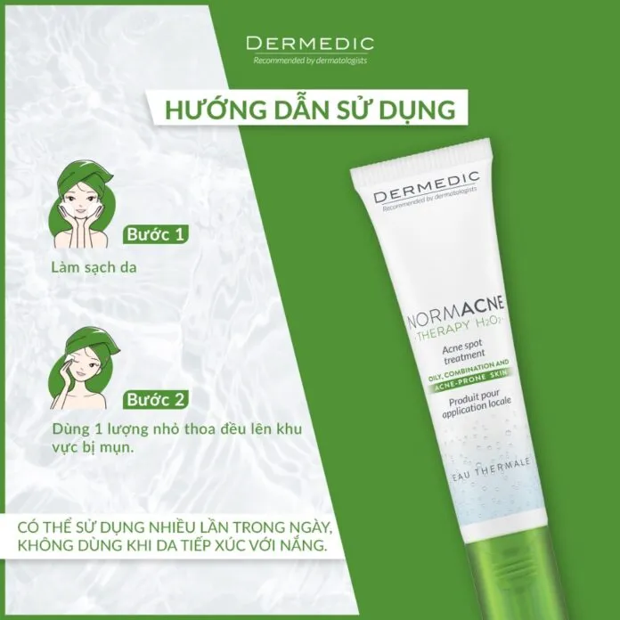 kem chấm mụn Dermedic NORMACNE Therapy H2O2 Acne Spot Treatment