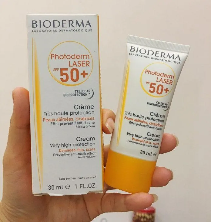 kem chống nắng Bioderma Photoderm Laser Cream SPF50+ (ảnh: Internet)