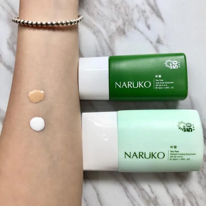 So với kem chống nắng nâng tone bình thường thì Naruko Tea Tree Anti-Acne Sunscreen vừa nâng tone vừa có độ che phủ như kem nền. (nguồn: Internet)