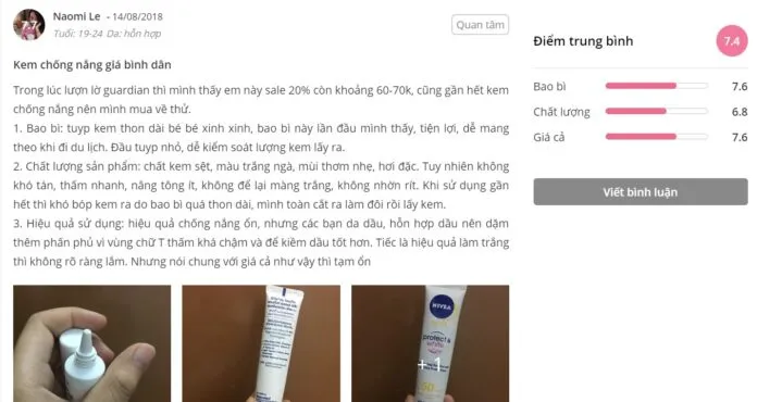 Đánh giá của khách hàng tại Sheis