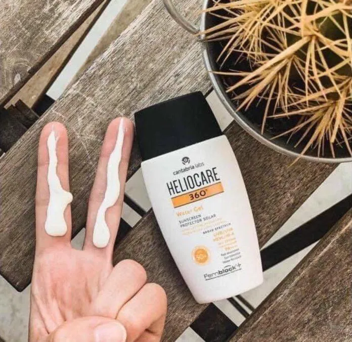 Kem chống nắng Heliocare 360 Water Gel sở hữu nhiều thành phần chống nắng kết hợp dưỡng da (ảnh: internet)