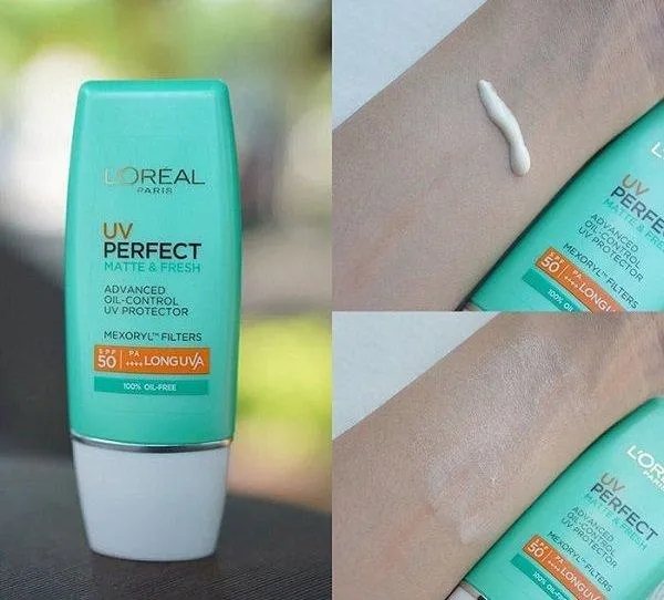 Review kem chống nắng LOreal Paris UV Perfect SPF50+ PA++++: Lựa chọn hàng đầu cho mọi làn da Ascorbyl Glucoside Avobenzone Bảo vệ bảo vệ da bảo vệ da khỏi bức xạ tia UV chống nắng công dụng dưỡng ẩm Ensulizole Ethylhexyl Salicylate glycerin hyaluronic acid kaolin kem chống nắng kem chống nắng l oreal kem chống nắng L Oreal Paris UV Perfect kiềm dầu L Oreal Paris UV Perfect L Oreal Paris UV Perfect BB Max L Oreal Paris UV Perfect Instant White L Oreal Paris UV Perfect Matte Fresh LOréal Paris làm sáng da làn da Mexoryl SX Mexoryl XL nâng tone Octinoxate Octorylene review kem chống nắng review mỹ phẩm sản phẩm Silica thiết kế thương hiệu Tinosorb M Tinosorb S Titanium Dioxide Tocopherol Uvinul A Plus Uvinul T 150 Việt Nam