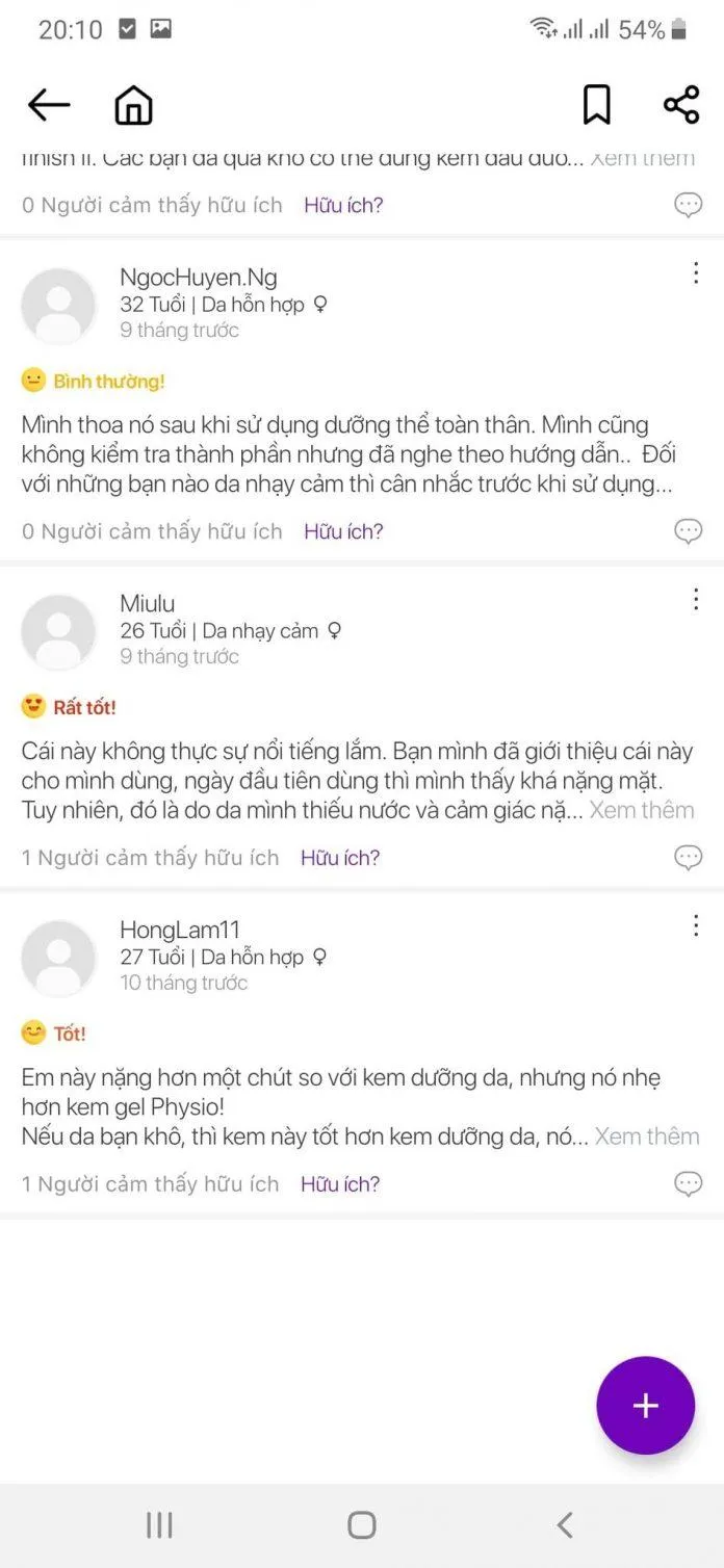 Đánh giá trên app Reviewty về sản phẩm (Ảnh: Blogphunu.edu.vn).