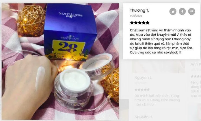 Review kem dưỡng lên men trắng da 28 ngày SEXYLOOK Deep Moist Brighten Cream- Chiến binh mới cho da sáng và đều màu khiến chị em mê mệt Dưỡng trắng Dưỡng trắng da kem dưỡng kem dưỡng trắng da kem dưỡng trắng da sexylook mỹ phẩm SEXYLOOK sản phẩm SEXYLOOK SEXYLOOK Deep Moist Brighten Cream thiết kế thương hiệu thương hiệu sexylook trắng da tự nhiên