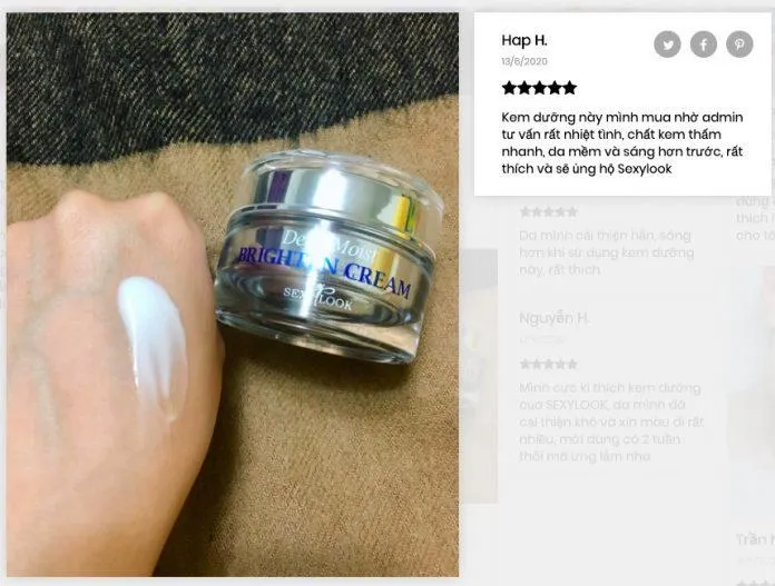 Review kem dưỡng lên men trắng da 28 ngày SEXYLOOK Deep Moist Brighten Cream- Chiến binh mới cho da sáng và đều màu khiến chị em mê mệt Dưỡng trắng Dưỡng trắng da kem dưỡng kem dưỡng trắng da kem dưỡng trắng da sexylook mỹ phẩm SEXYLOOK sản phẩm SEXYLOOK SEXYLOOK Deep Moist Brighten Cream thiết kế thương hiệu thương hiệu sexylook trắng da tự nhiên