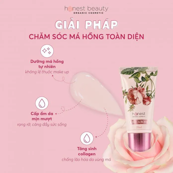 Kem dưỡng má hồng Honest Beauty Like A Rose chứa thành phần quý nuôi dưỡng làn da ( Nguồn: internet)