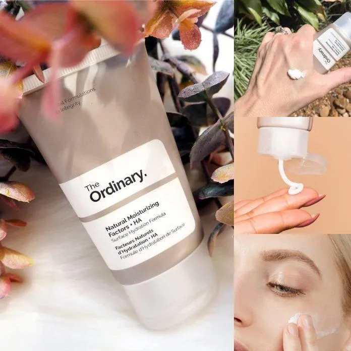 The Ordinary Natural Moisturizing Factors + HA có chất kem đặc nhưng không tạo finish bóng. (nguồn: Internet)