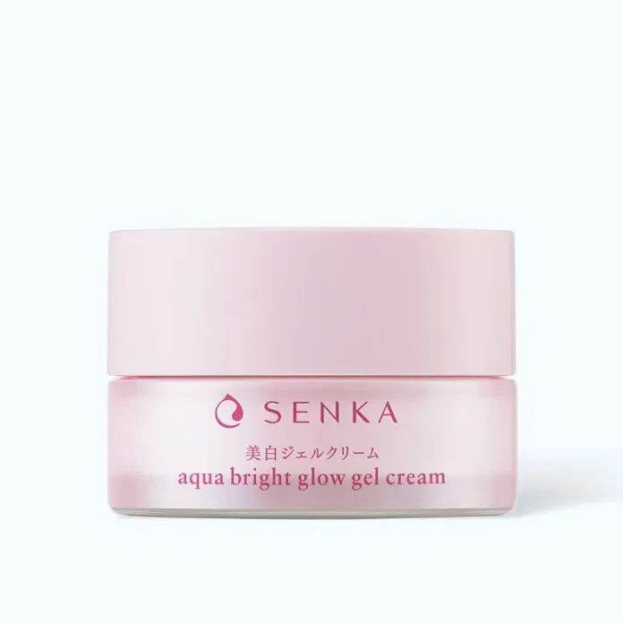 Kem dưỡng trắng da ban đêm Senka Aqua Bright Glow Gel Cream