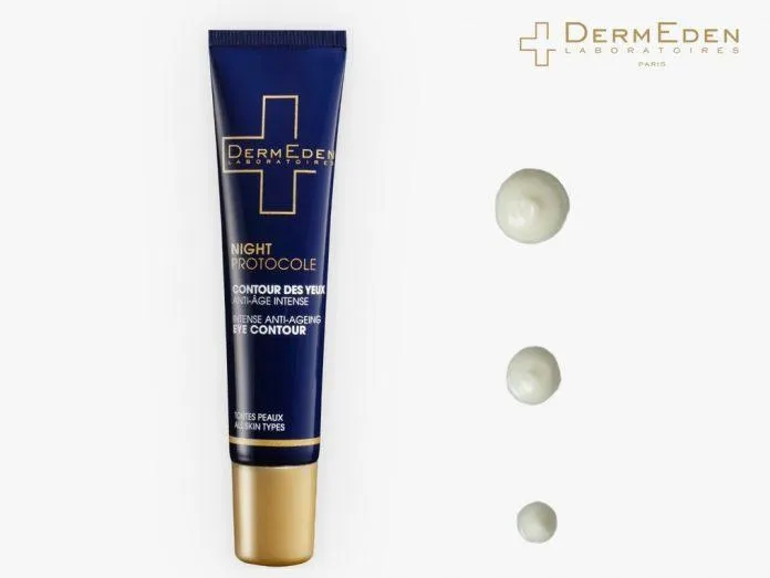 Kem mắt DermEden Night Protocole Eye Contour có kết cấu dạng cream mỏng nhẹ thấm nhanh vào da (nguồn: internet)